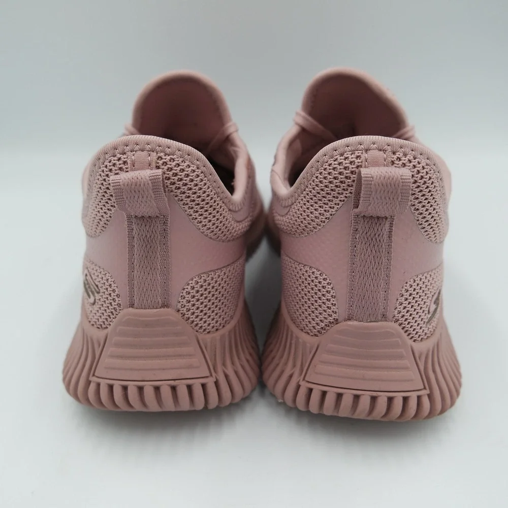 Skechers BOBS Sport Squad Mauve Pink Knit Sneakers 117417 Womens 6.5